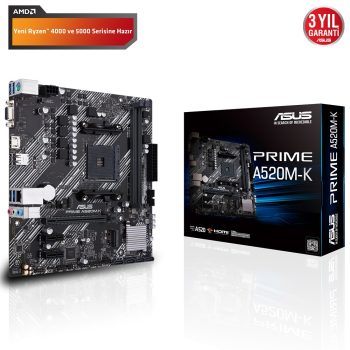 ASUS PRIME A520M-K DDR4 4600MHz VGA M.2 MATX AM4
