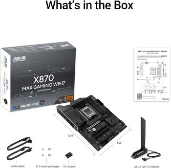 ASUS X870 MAX GAMING WIFI7 AMD AM5 DDR5 ANAKART