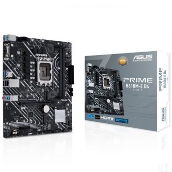 ASUS PRIME H610M-E D4-CSM DDR4 3200MHz DP HDMI M.2 mATX 1700p
